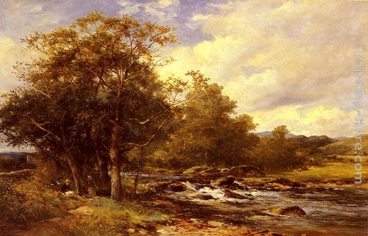 David Bates Resting Beside A River